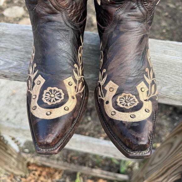 OLD GRINGO Lucky Horseshoe Boots Size 7 - Picture 7 of 8